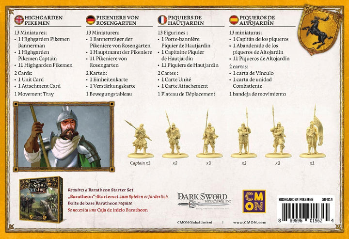 CMON | A Song of Ice &amp; Fire – Pikeniere von Rosengarten | Erweiterung | Tabletop | 2 Spieler | Ab 14