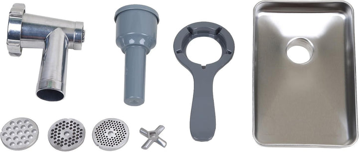 CASO Fleischwolfvorsatz für KM 1200 Chef, 3 verschiedene Lochscheiben grob, medium, fein, Durchmesse