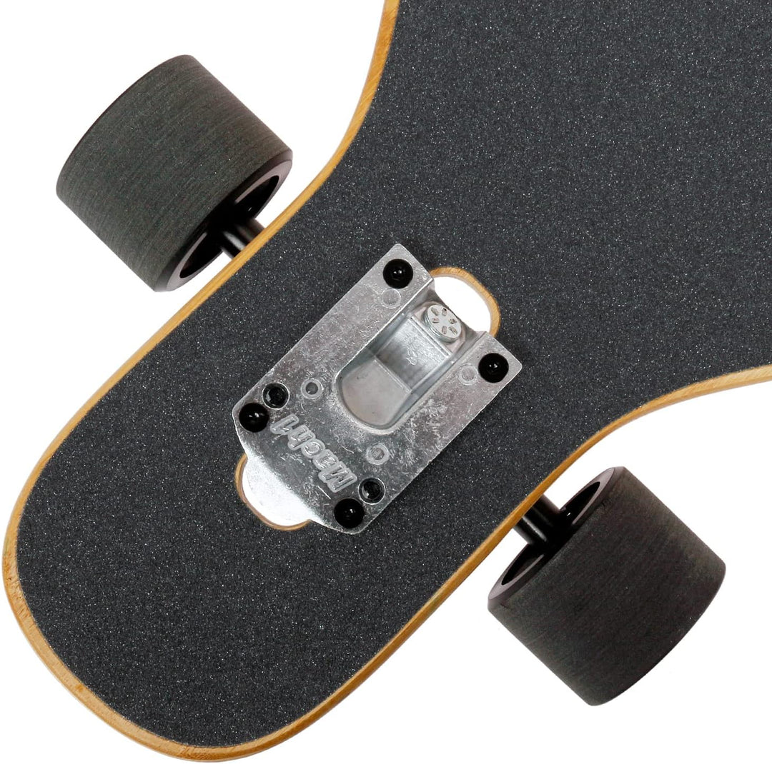 Mach1 Bambus Longboard mit Keramik Kugellager + T-Tool - Skateboard Drop Through Cruiser Komplettboa