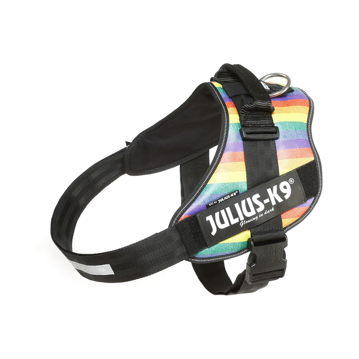 Julius-K9, IDC Powergeschirr, Grösse: 3XL / 4, Regenbogen (Kunstleder) Regenbogen (Kunstleder) 3XL/4