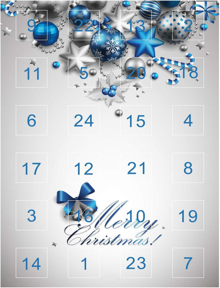 VALIOSA Mode-Schmuck Adventskalender,Merry Christmas' mit Halskette, Armband + 22 individuelle Perle