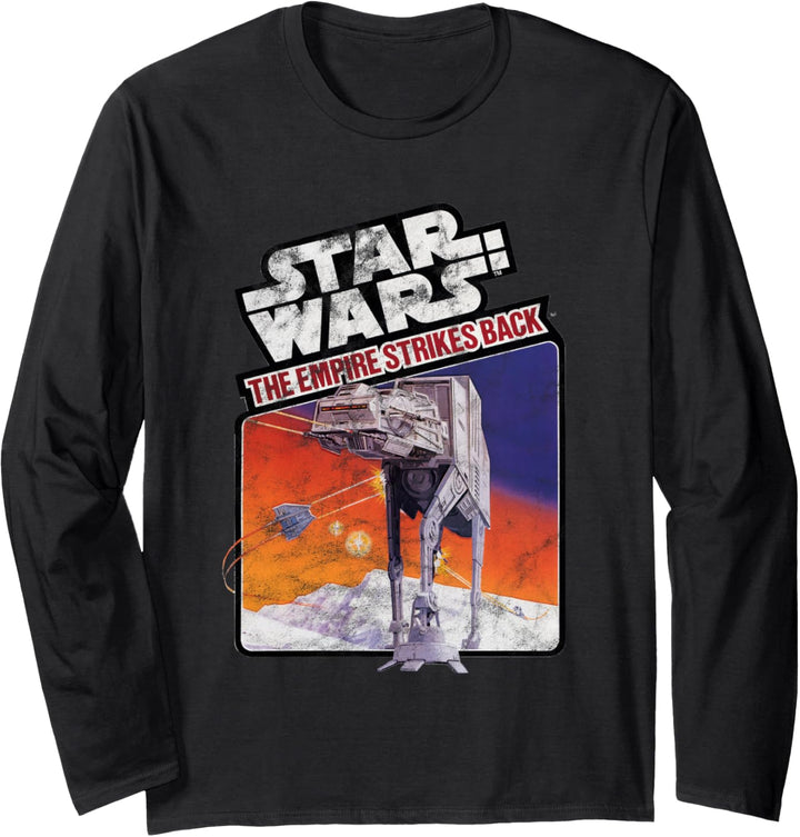 Star Wars The Empire Strikes Back AT-AT Poster Langarmshirt