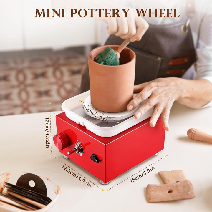Töpferscheibe, Kooeuru Töpferscheibe Elektrisch 2000 U/min Einstellbare Geschwindigkeit, Pottery Whe