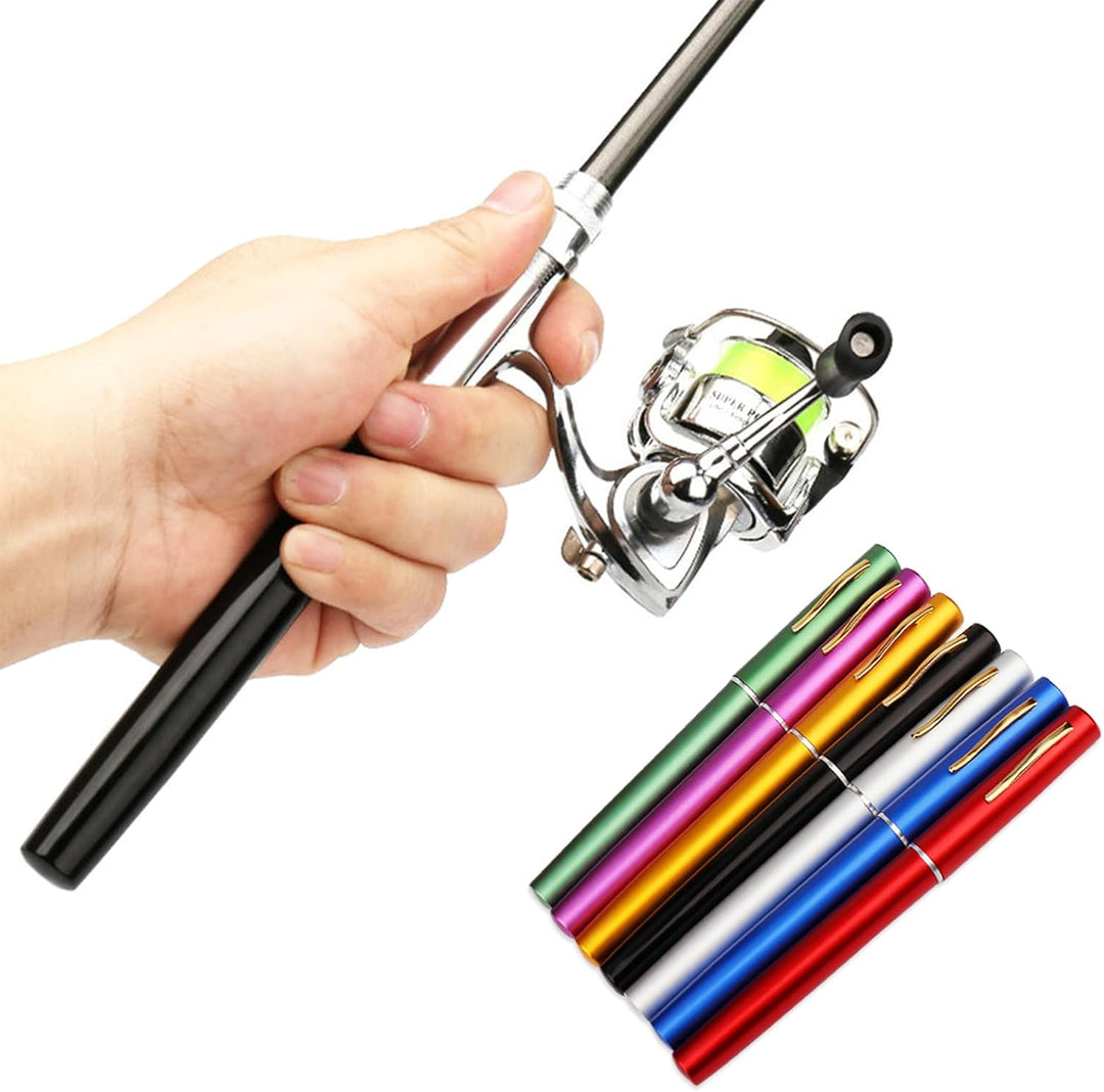 Lixada 1 Mt / 1,4 Mt Tasche Faltbare Angelrute Reel Combo Mini Pen Angelrute Kit Teleskop Angelrute