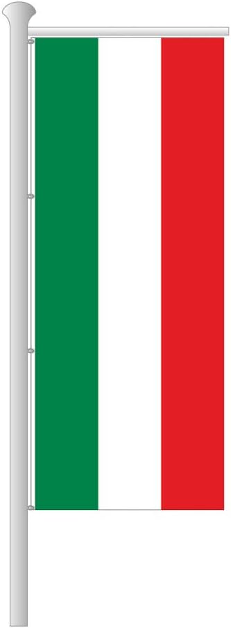 Deitert Bundesland-Flagge NRW – 150x400 cm NRW-Flagge ohne Wappen, Fahne für Ausleger aus reissfeste