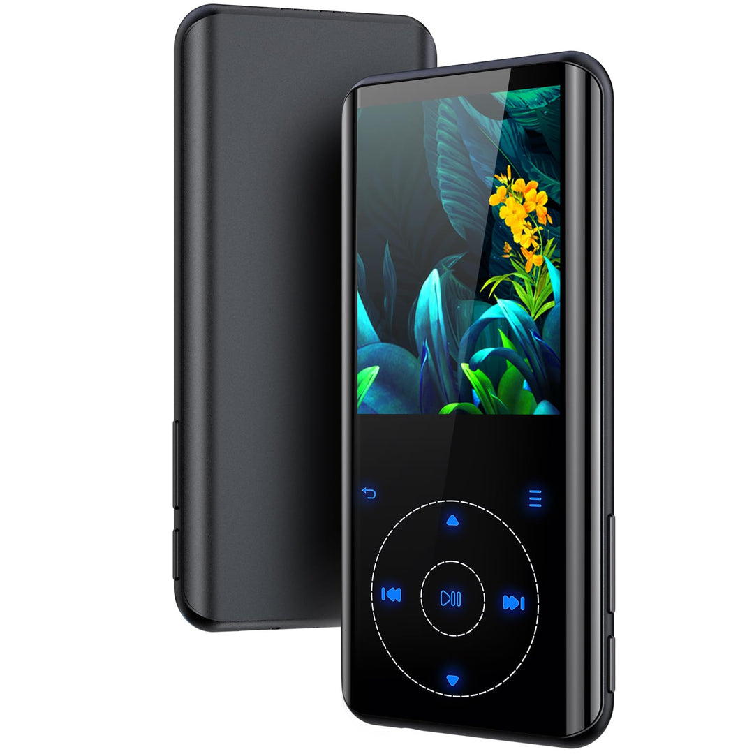 64GB MP3 Player Bluetooth 5.3, HiFi Musik Lossless Sound, Metallgehäuse Built-in HD Speaker，Touch-Ta