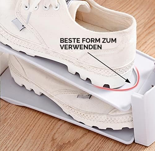 Schuhorganizer Platzsparend, rutschfest Schuhe Schrank, Schuhregal 3 Höhenverstellbar Mit Allen Arte