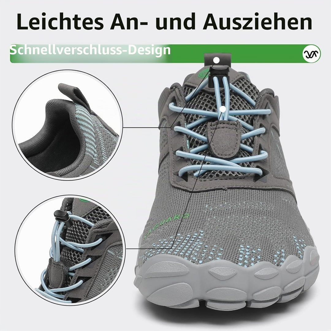 SAGUARO Unisex Barfussschuhe Damen Minimalistische Fitnessschuhe Herren Outdoor Wanderschuhe Trailla