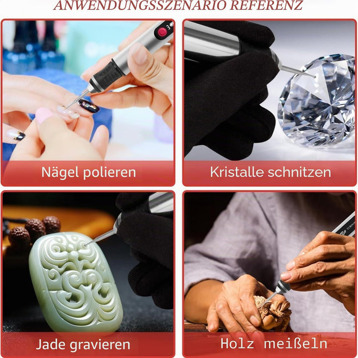 Gravierstift, ultimativer kabelloser tragbarer Gravierer für Künstler und Heimwerker – Gravieren Sie