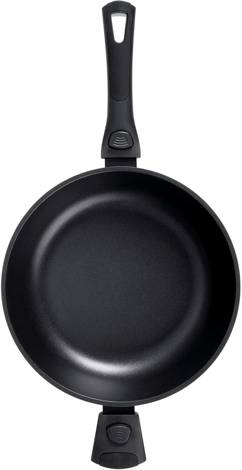 Stone&Stone Tiefe Pfanne 28 cm (7,5 cm hoch) | Hochrandpfanne Induktionspfanne | Deutsche GREBLON C3