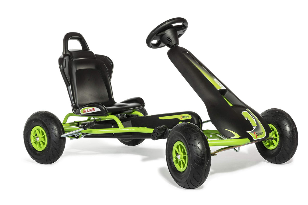 Ferbedo Go AR 8G (Gokart/Kart in schwarz/grün, mit Soundlenkrad und Luftbereifung, ab ca. 5-11 Jahre