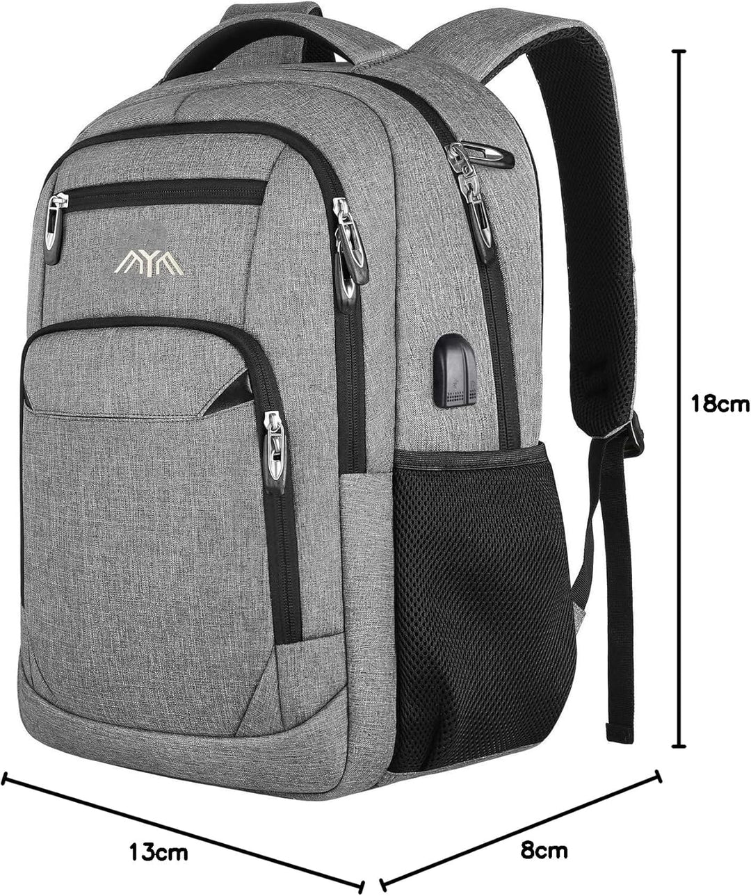 Rucksack Herren Damen Schulrucksack für 17.3 Zoll Laptop Rucksack Arbeit Wasserdicht Business Daypac
