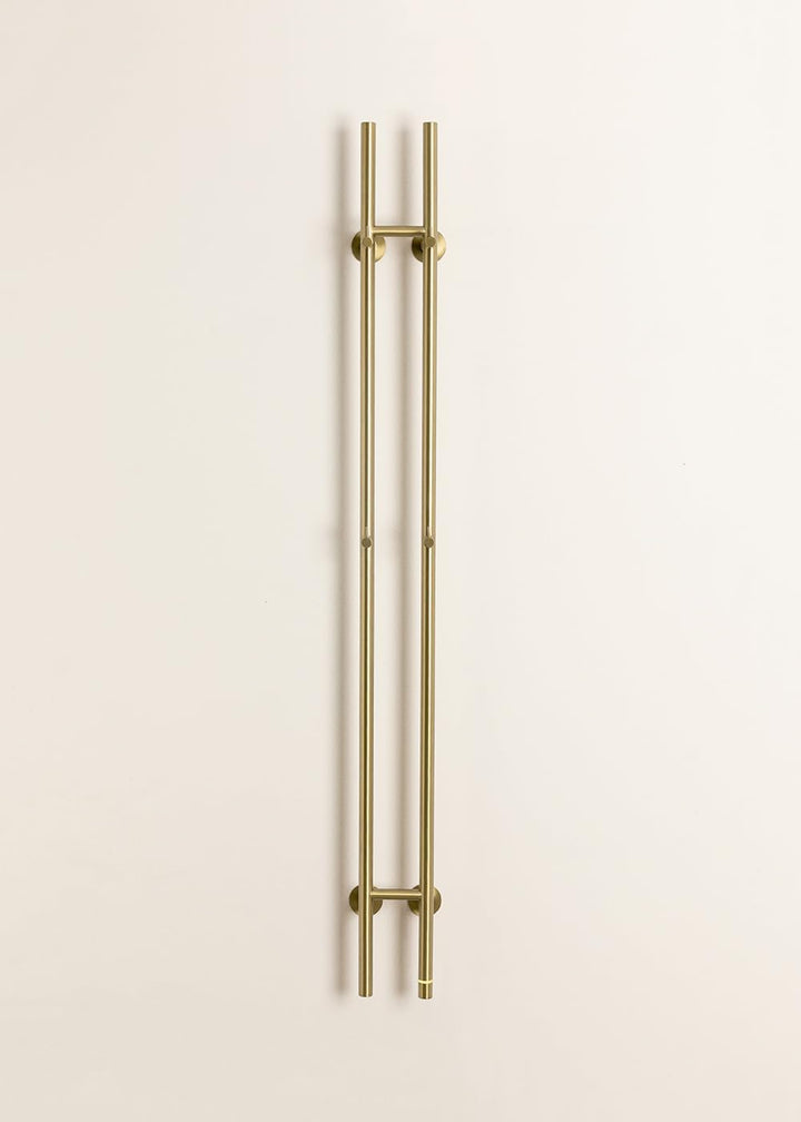 CREATE/WARM Towel Tube/Elektrischer Handtuchhalter mit 2 Stange Gold/Vertikales Design, 2 Temperatur