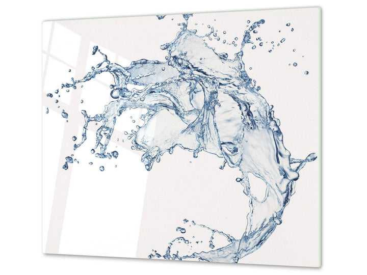 Küchenbrett aus Hartglas und Induktionskochplattenabdeckung – Schneideplatten SINGLE mit 60 x 52 cm