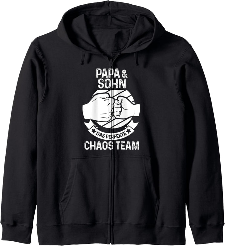 Papa Sohn Familie Kapuzenjacke