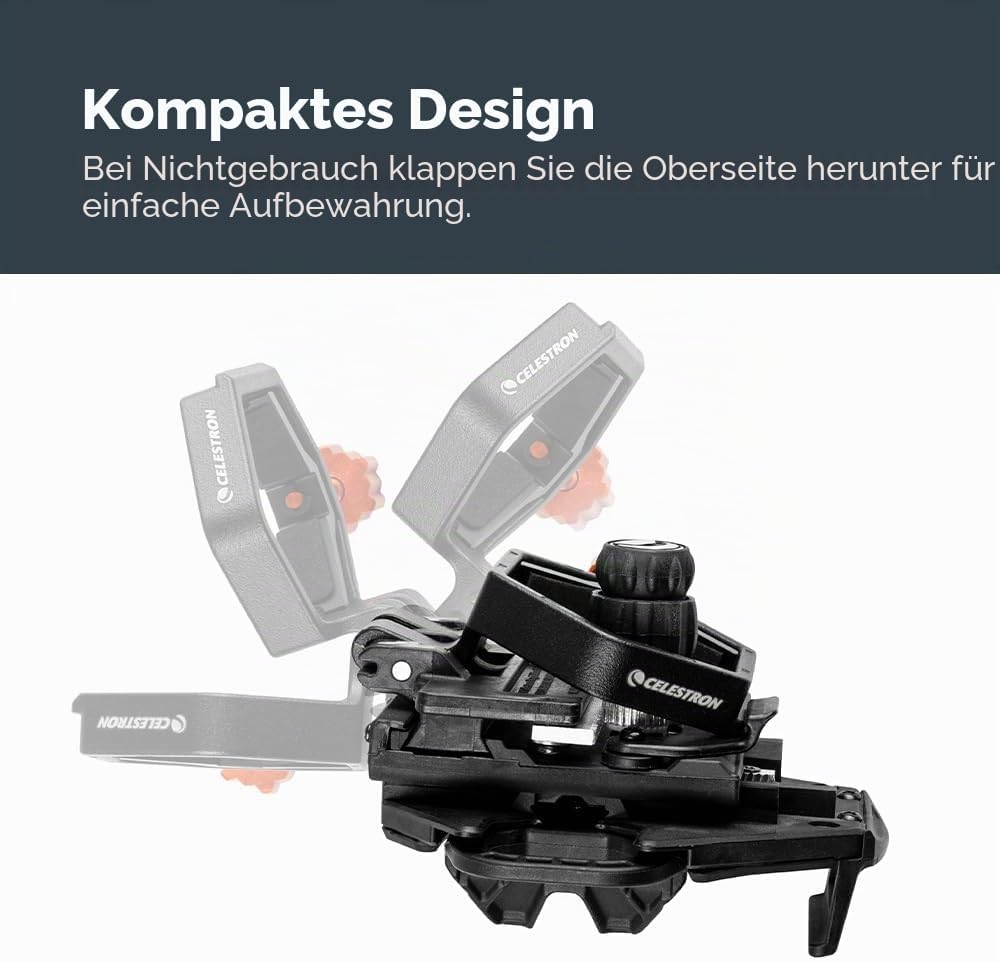 Celestron 81038 NexGo DX Universelles Smartphone Adapter-Set für Digiscoping und Astroimaging mit Bl