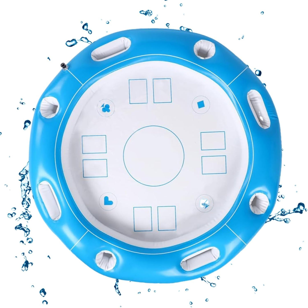 Schwimmender Spieltisch für Pool, Getränkehalter und aufblasbare Snacks | Tisch mit Getränkehalter u