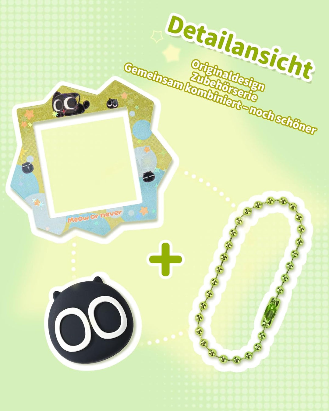 GeekShare Silikon-Hülle Kompatibel mit Tamagotchi Paradise, Weiche Schutzhülle, Button Caps, Perlenk