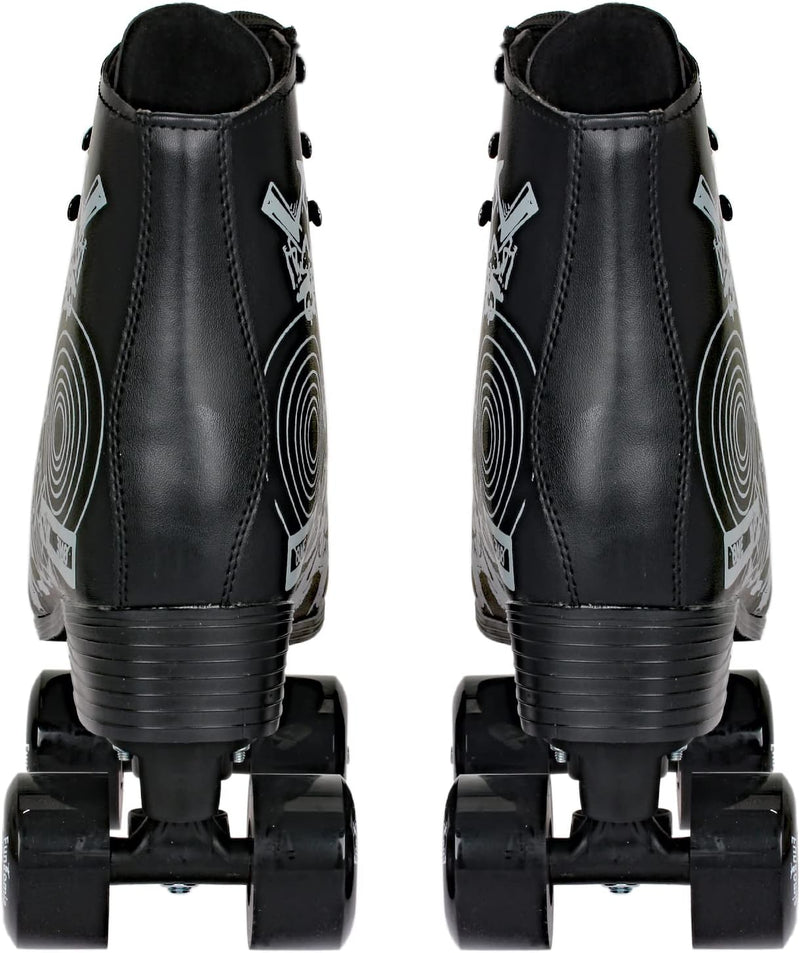 Rollschuhe/Discoroller in Grössen 30-44 - Rollerskates Disco Roller Skate Indoor Outdoor 32 Schwarz,