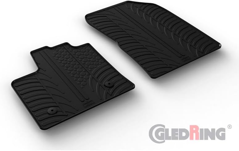Gledring Satz Gummimatten kompatibel mit Renault Express Cargo 2021- (T Profil 2-teilig)