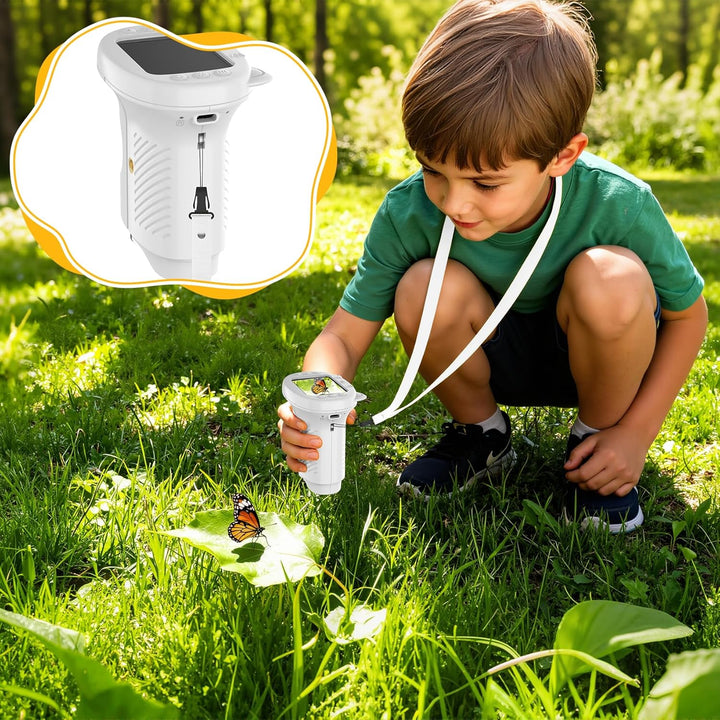 Handmikroskop für Kinder, 1000X Zoom Digitales USB-Mikroskope mit 2,4-Zoll-IPS-Bildschirm, Tragbare