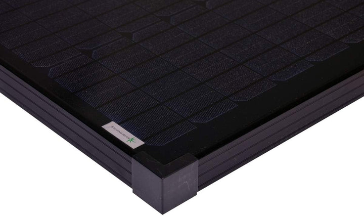 Solarmodule 2 Stück 50 Watt schwarz Mono Solarpanel Solarzelle 630x545x35 92084