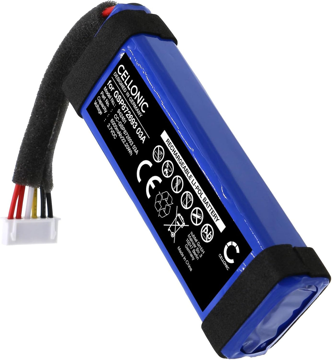 CELLONIC, Lautsprecherakku kompatibel mit Harman Kardon Allure Portable (6000mAh, 3.7V) Ersatzakku G