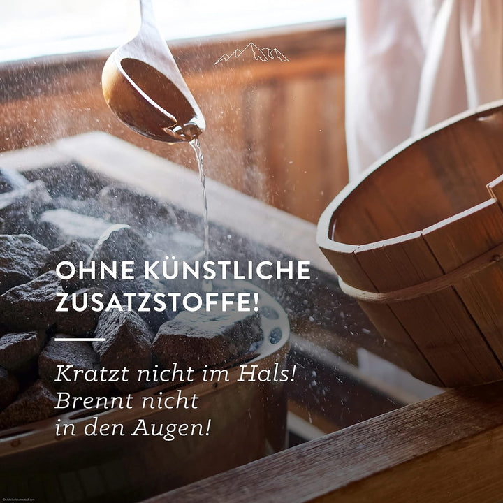 AllgäuQuelle – Saunaaufguss-Set DREI GÄNGE GENUSS AUFGUSS 3er-Set mit 100% BIO-Ölen | 3 x 100ml | En