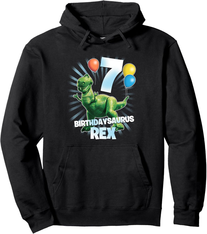 Disney Pixar Toy Story Birthdaysaurus Rex 7th Birthday Pullover Hoodie
