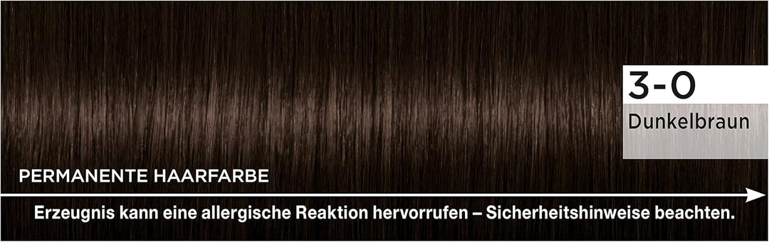 Palette Naturals Permanente Haarfarbe 3-0 Dunkelbraun (3 x 115 ml), pflegende Haarfarbe ohne Ammonia