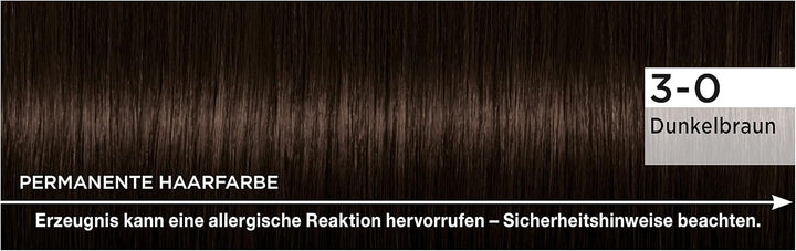 Palette Naturals Permanente Haarfarbe 3-0 Dunkelbraun (3 x 115 ml), pflegende Haarfarbe ohne Ammonia