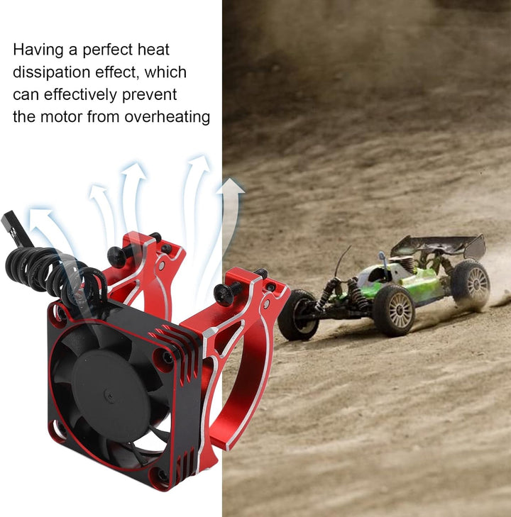 VGEBY RC-Lüfter 40 Mm Metalllüftermotor Lüfter mit Halterung für Ferngesteuertes Modellauto Motor mi