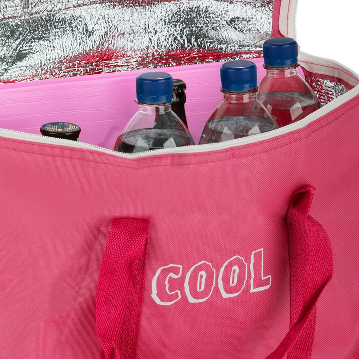 com-four® Kühltasche mit Kühlelement - Faltbare Thermo-Kühlbox - leichte Isoliertasche für Camping &