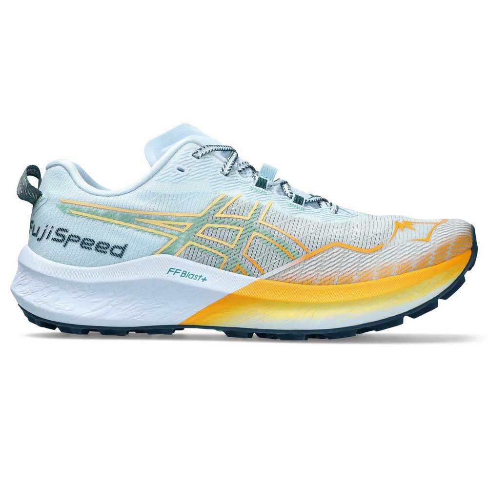 ASICS FUJISPEED 2 Carbon Mann Trailrunning-Schuhe Orange Rot, Light Blue Dark Mint