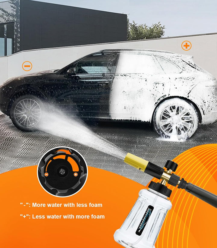 Verbesserte Schaumlanze Schaumkanone für Kärcher K-Serie K2 K3 K4 K5 K6 K7 Hochdruckreiniger, 1L Sch