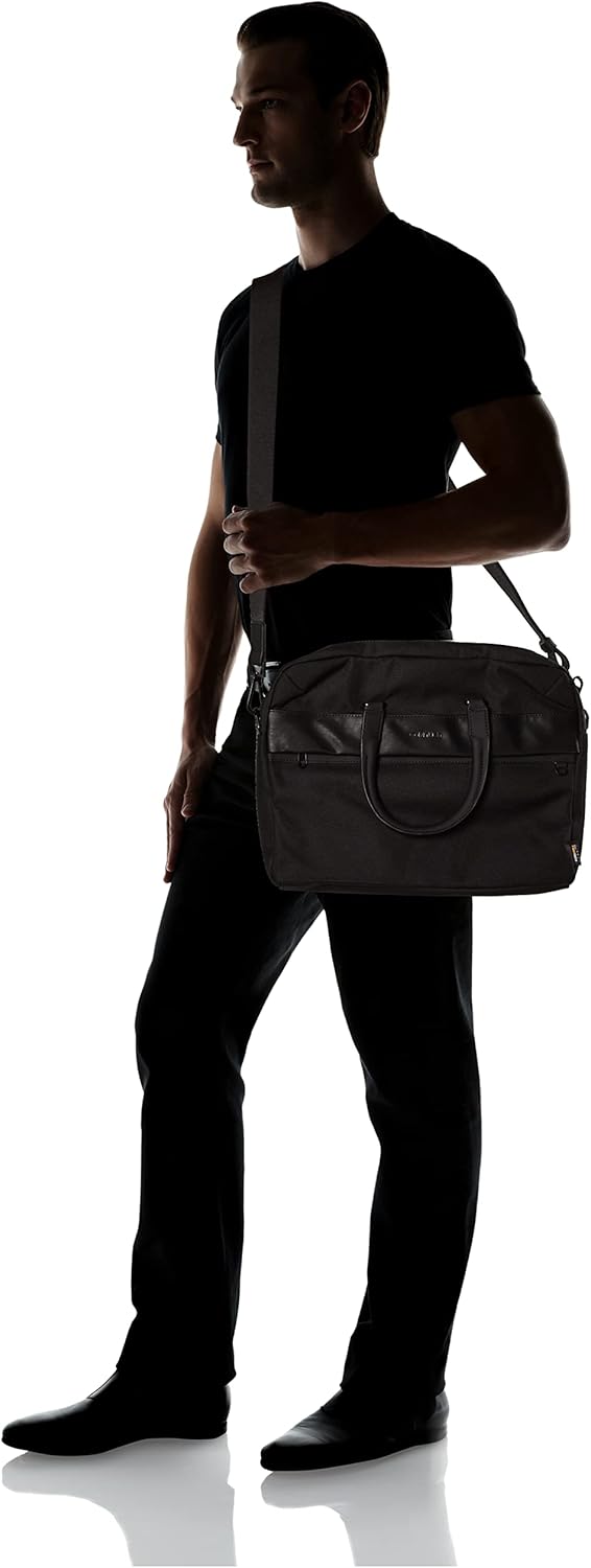 Calvin Klein Herren Remote Laptop Bag W/Sleeve Tasche, Ck Schwarz