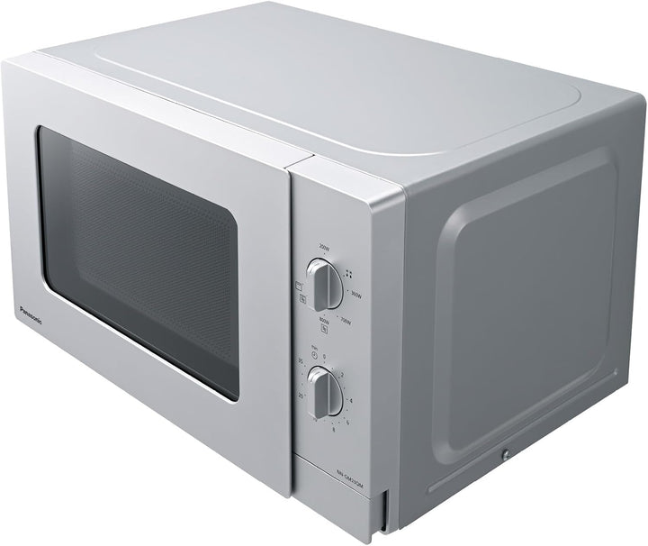 Panasonic NN-GM23QMEPG 20L Grill-Mikrowelle mit Drehteller und Grillrost, 800 W, 1000 W Grill, Aufta