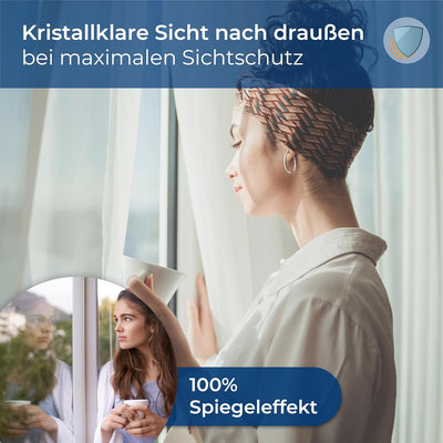 WindowShield® | UV-Schutz Sonnenschutzfolie Fenster innen oder aussen | Spiegelfolie Selbstklebend |