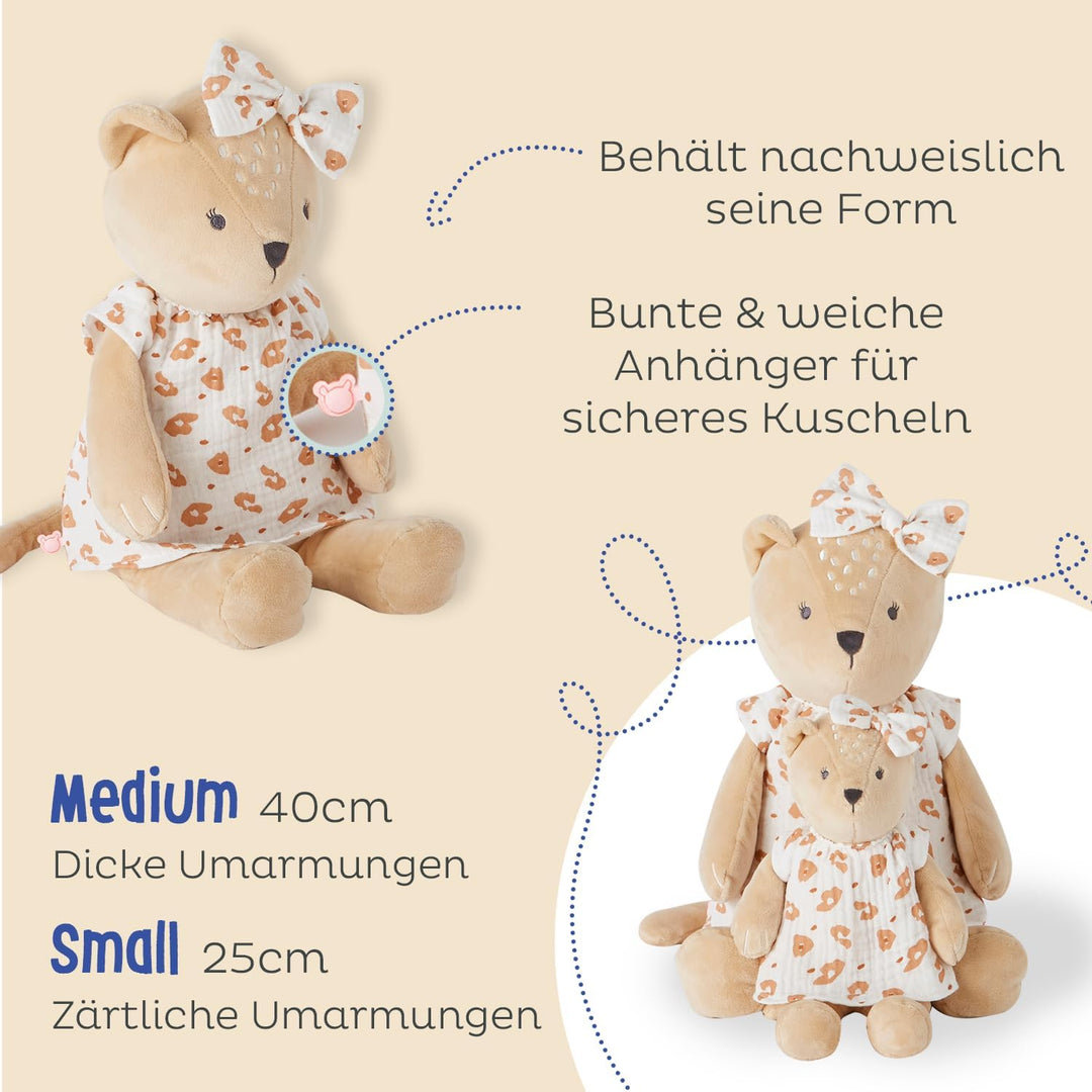 Noukie's - Plüsch für Kinder - Kleines Kuscheltier Kendi - Schmusetuch Bio-Baumwolle - Grösse für Ki
