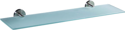 Ambrosya - Ablage aus Edelstahl und Glas - Wandregal Badablage Duschregal Badregal Glasablage Wand B