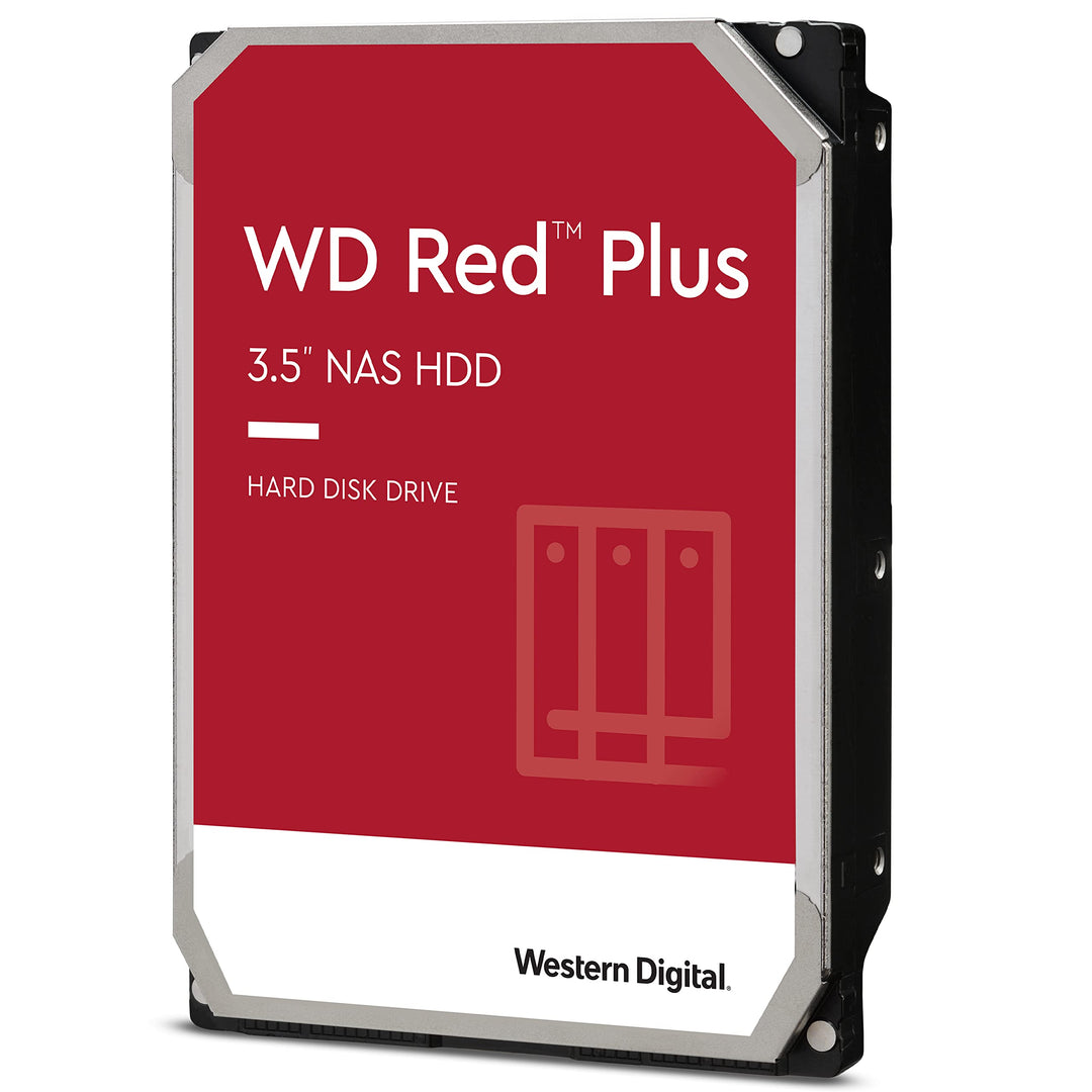 WD Red Plus interne Festplatte NAS 6 TB (3,5'', Datenübertragung bis 175 MB/s, Workload 180 TB/Jahr,