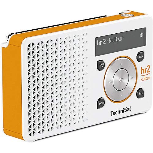TechniSat 0028/4997 Digitradio 1, hr2 Edition weiss/orange