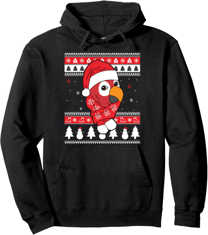 Papageien Lustiger Haustier Hässliche Weihnachten Geschenk Pullover Hoodie