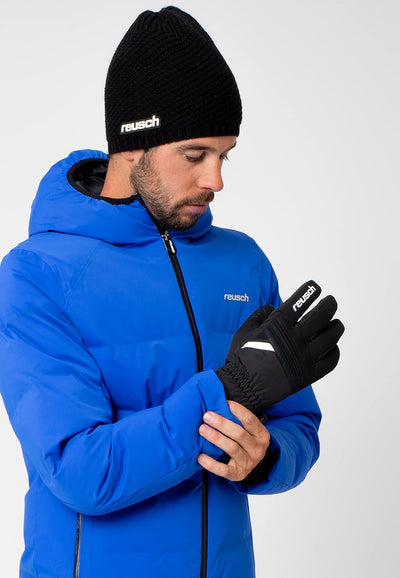 Reusch Herren Baldo R-tex Xt Atmungsaktiv Kurzer Abschluss Winter-Handschuhe 9.5 7701 Black/White, 9
