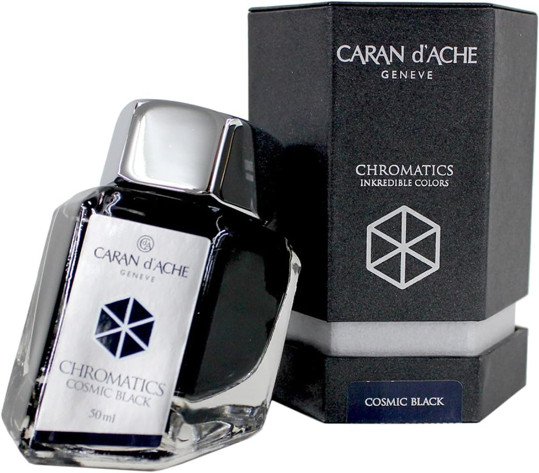 Caran d´Ache 8011.009 Tinten und Refills Tintenfass Cosmic 50 ml Schwarz, Schwarz