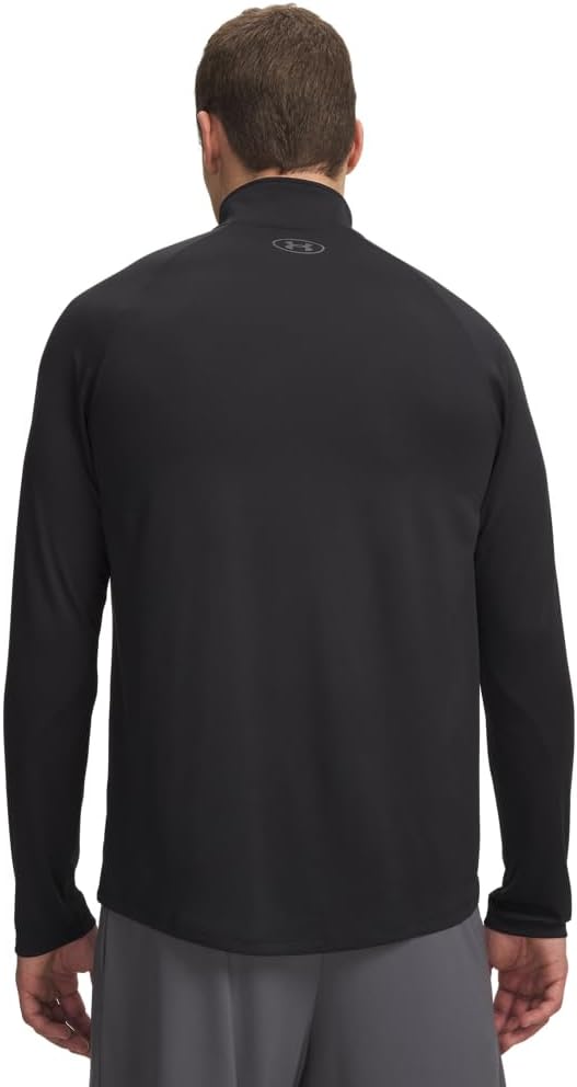 Under Armour Herren UA Tech 1/2 Zip Pullover L Tall Schwarz, L Tall Schwarz