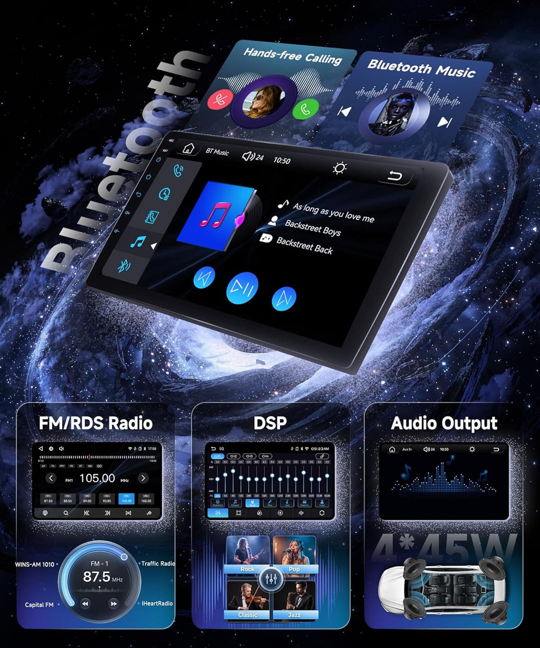 Hodozzy Autoradio für Toyota Avensis T27 2008-2015 mit Wireless Carplay Android Auto,9 Zoll Bildschi