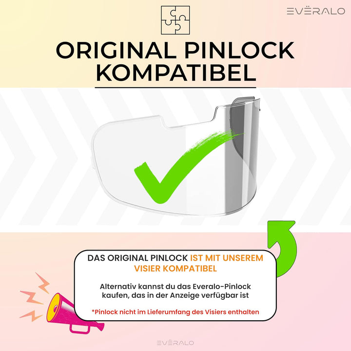 Everalo Kompatibel mit Arai Rx7v Visier - Vas v - Chaser X - Rx7x - Quantum X - Signet X - Defiant X
