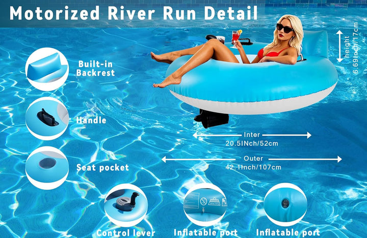 Motorisierte Pool Aufblasbare Schwimmende Flussrohr Float für Erwachsene Heavy Duty Schwimmende Flus