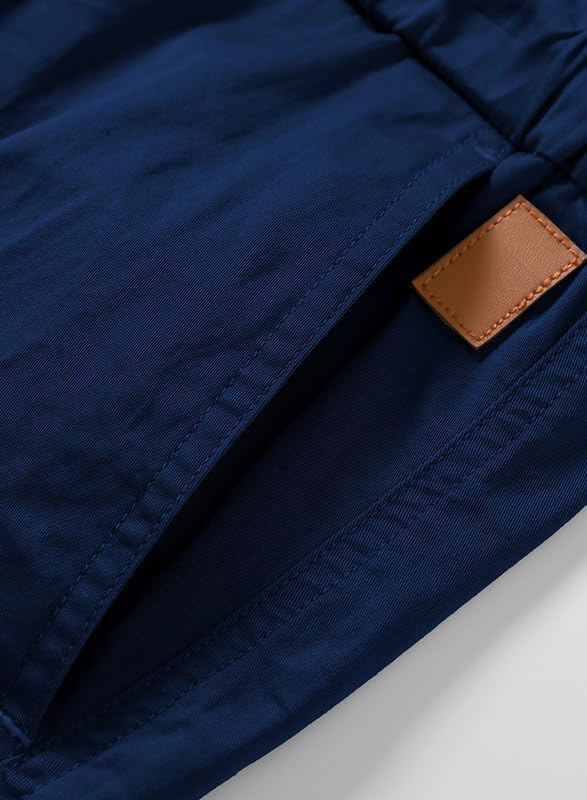 Elegancity Kurze Hosen Herren Cargo Shorts Sommer Freizeithose Kurze Elastische Taille Chino Shorts